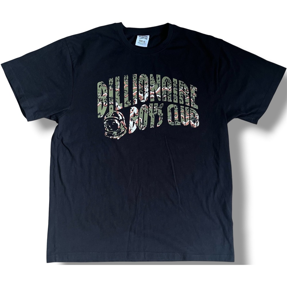 Billionaire Boys Club Mens Black Camo Arch Logo Astronaut T-Shirt XL RN98011